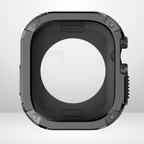 Premium Universal iWatch Case Bumper with Silicone Inner Case Protection for 46 MM (BLACK) Mobile Case by CoverMeUp - Style 2