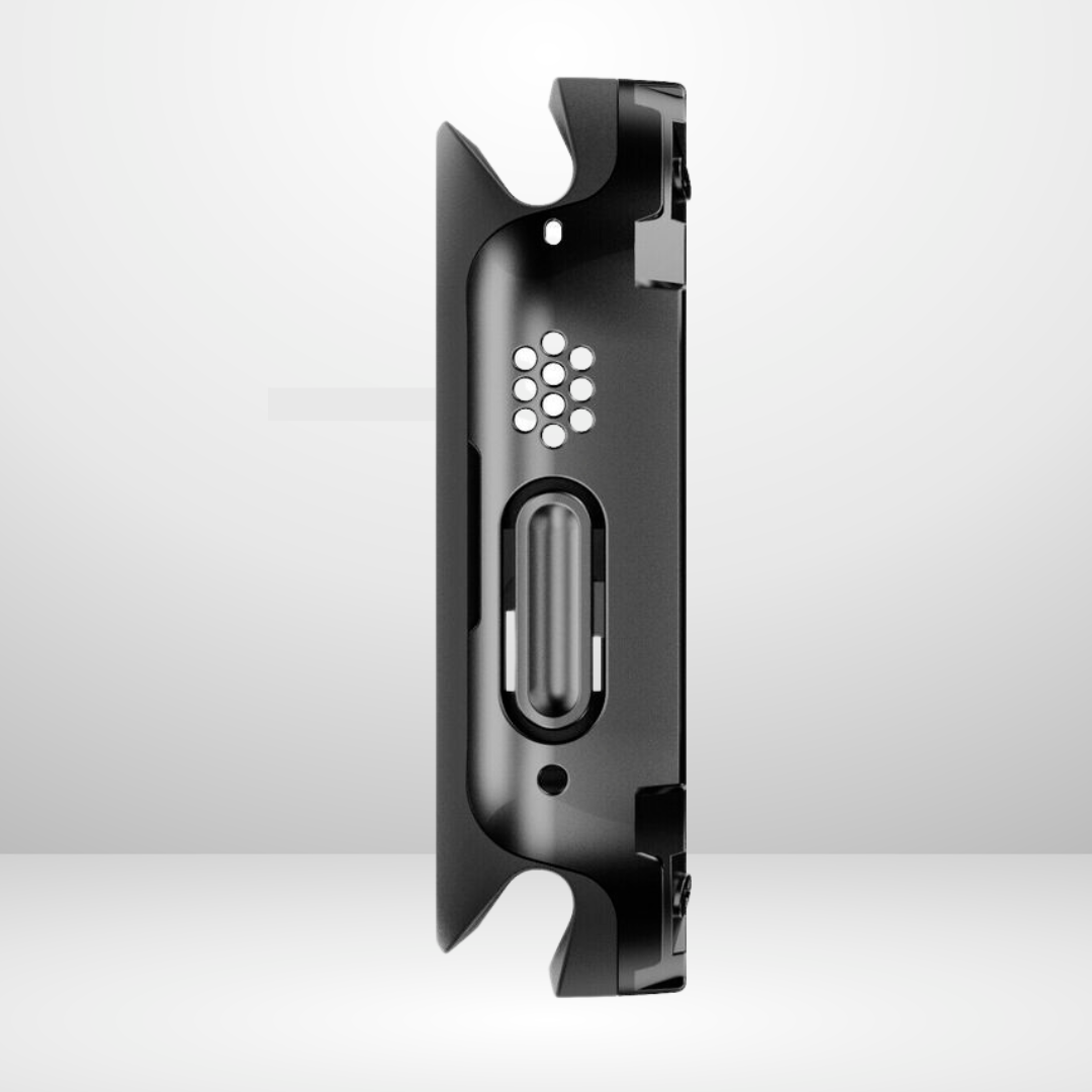 Premium Universal iWatch Case Bumper with Silicone Inner Case Protection for 44/45 MM (BLACK) Mobile Case by CoverMeUp - Style 6