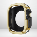 Premium Universal iWatch Case Bumper with Silicone Inner Case Protection for 44/45 MM (GOLD) Mobile Case by CoverMeUp