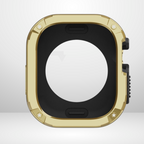 Premium Universal iWatch Case Bumper with Silicone Inner Case Protection for 44/45 MM (GOLD) Mobile Case by CoverMeUp - Style 2