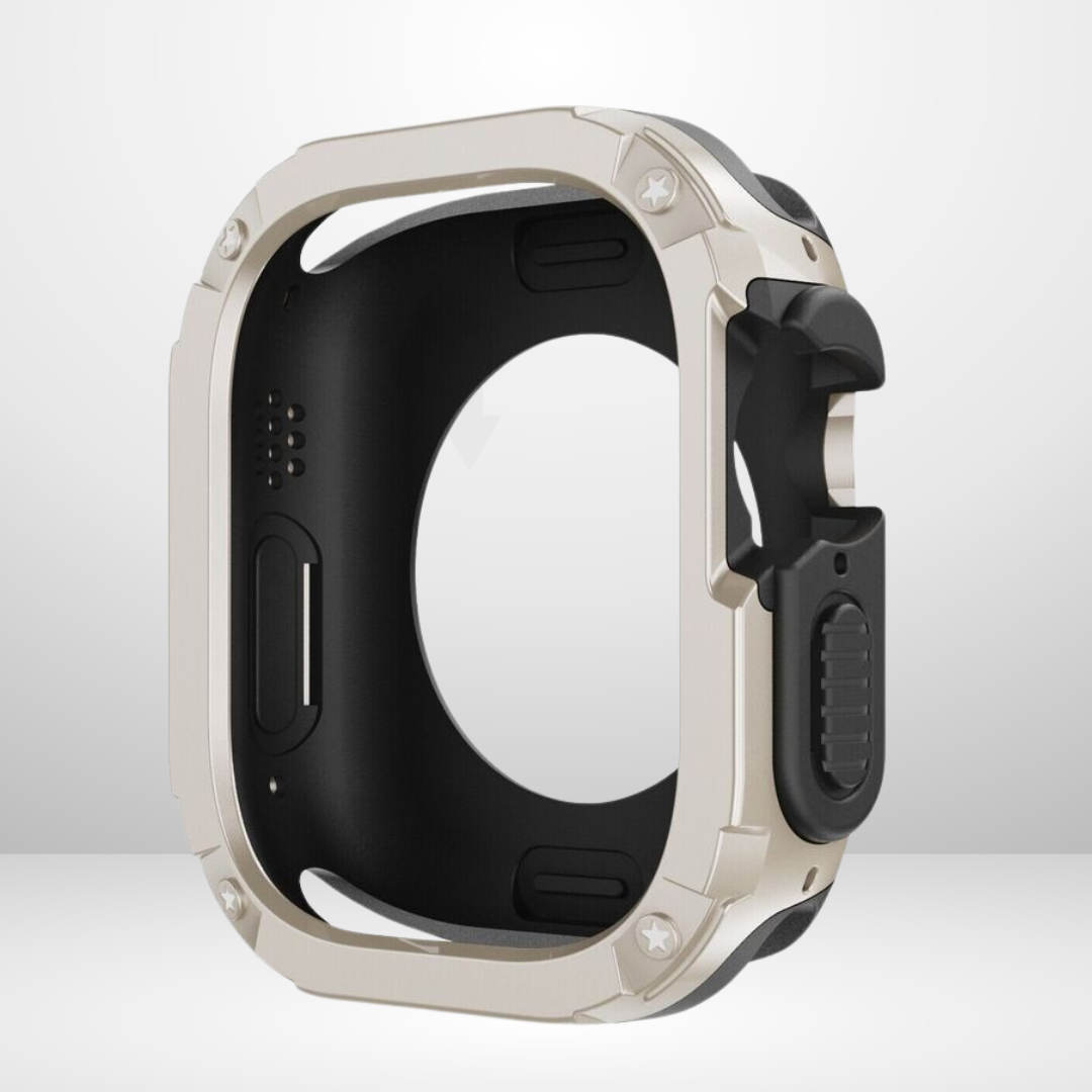 Premium Universal iWatch Case Bumper with Silicone Inner Case Protection for 44/45 MM (STARLIGHT) Mobile Case by CoverMeUp - Style 4