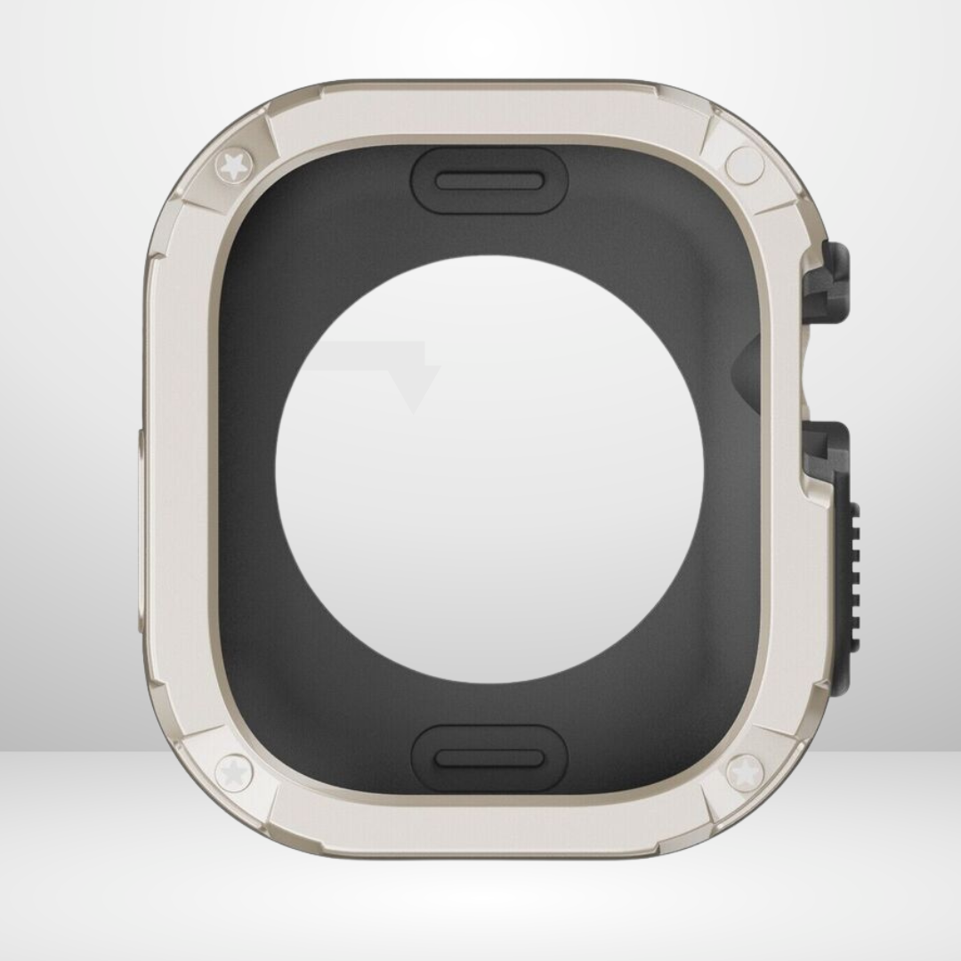 Premium Universal iWatch Case Bumper with Silicone Inner Case Protection for 44/45 MM (STARLIGHT) Mobile Case by CoverMeUp - Style 2