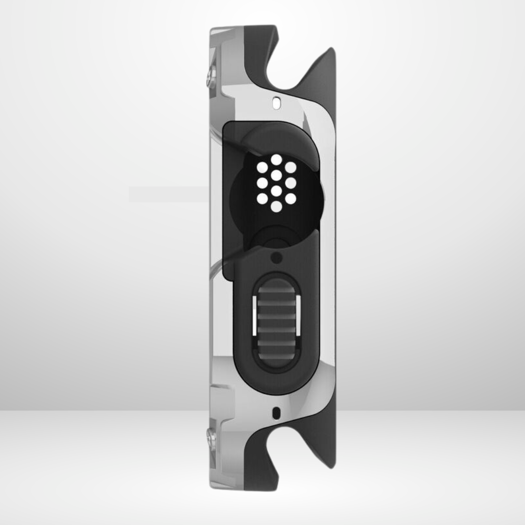 Premium Universal iWatch Case Bumper with Silicone Inner Case Protection for 44/45 MM (SILVER) Mobile Case by CoverMeUp - Style 6