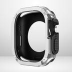 Premium Universal iWatch Case Bumper with Silicone Inner Case Protection for 44/45 MM (SILVER) Mobile Case by CoverMeUp