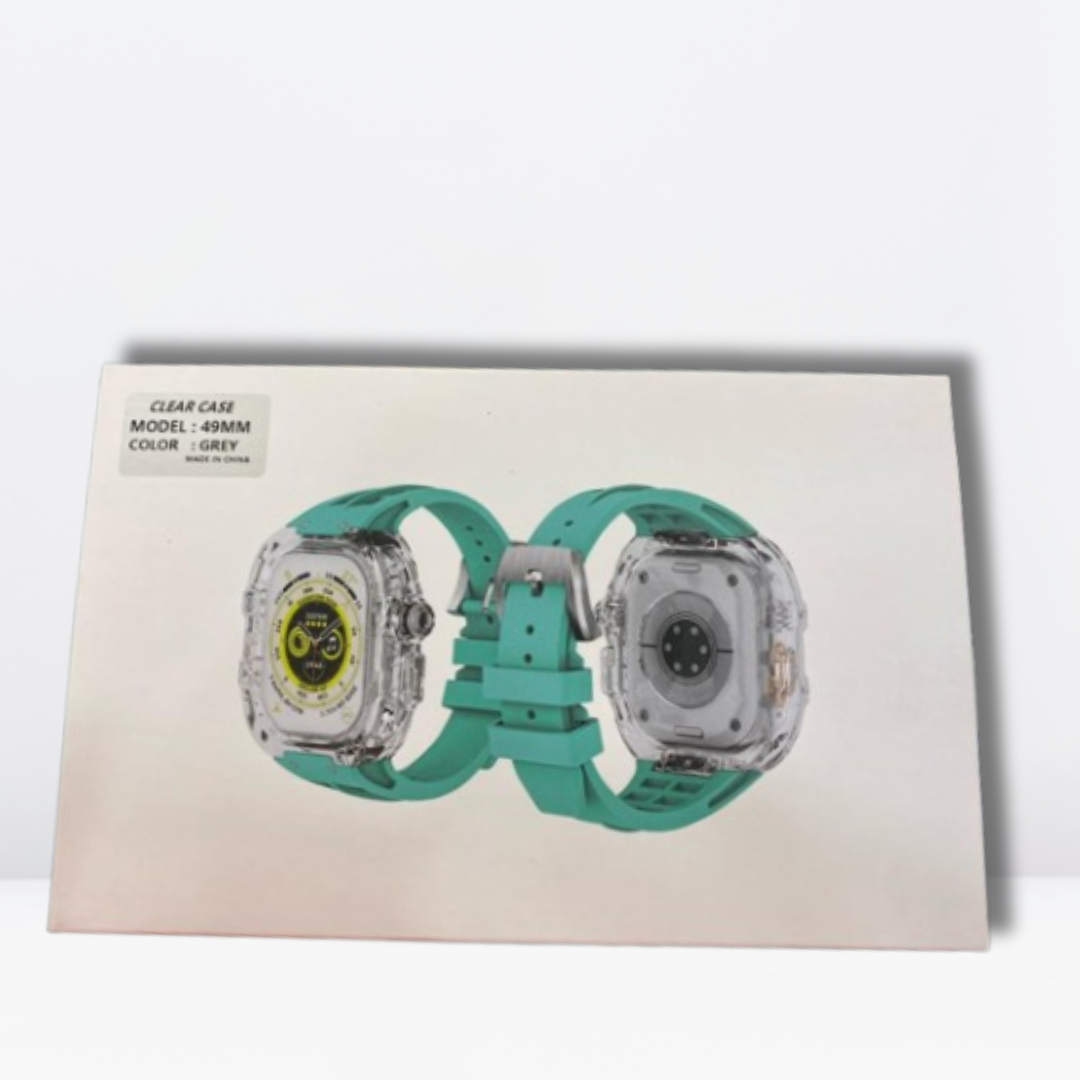 Urban Sports Modification Kit (49mm) Includes (Clear Watch Case with Silicone Strap)