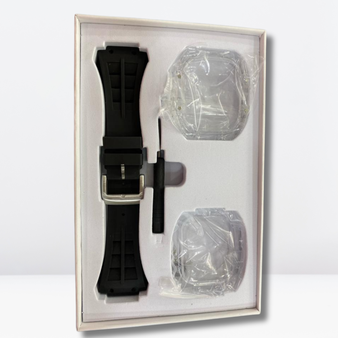 Urban Sports Modification Kit (49mm) Includes (Clear Watch Case with Silicone Strap)