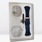 Urban Sports Modification Kit (49mm) Includes (Clear Watch Case with Silicone Strap) Mobile Case by CoverMeUp - Style 10