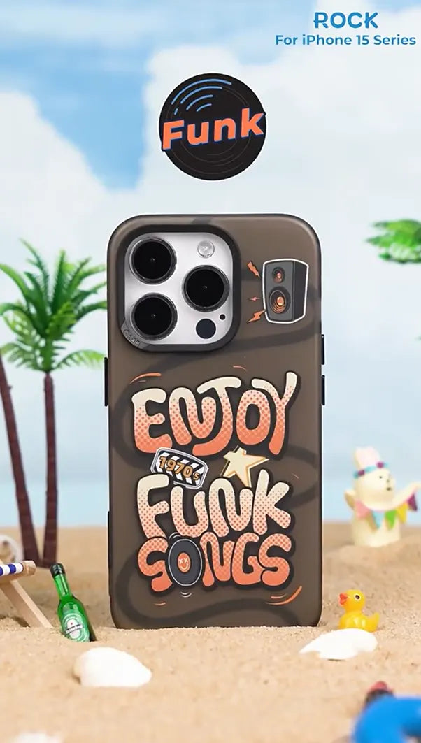 Premium Quality Matte Finish FUNK SONGS Design Case for iPhone 15 Pro