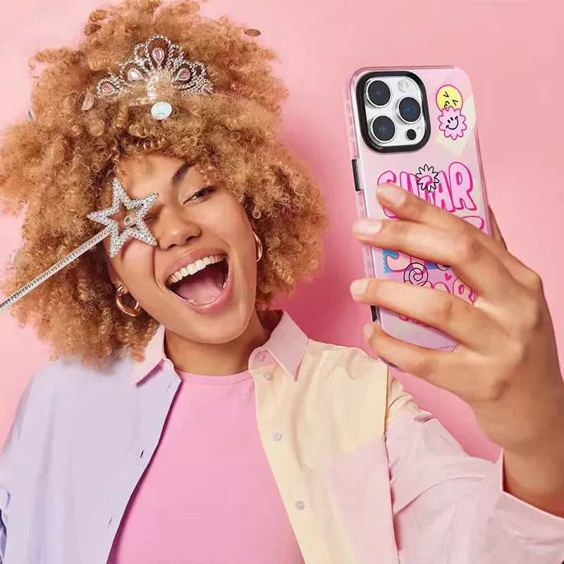 Premium Quality Matte Finish Sugar Design Case for iPhone 15 Pro Max