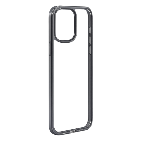 Premium Transparent iPhone Case with Chrome Border – Sleek & Durable