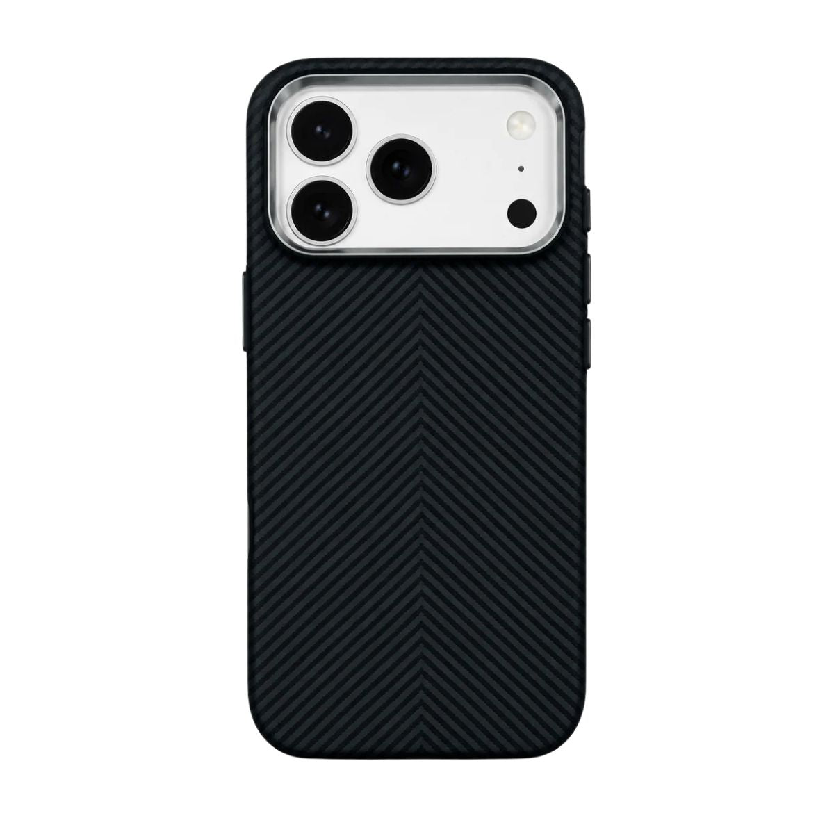 Luxo Carbon Black Chevron Style Magsafe Case