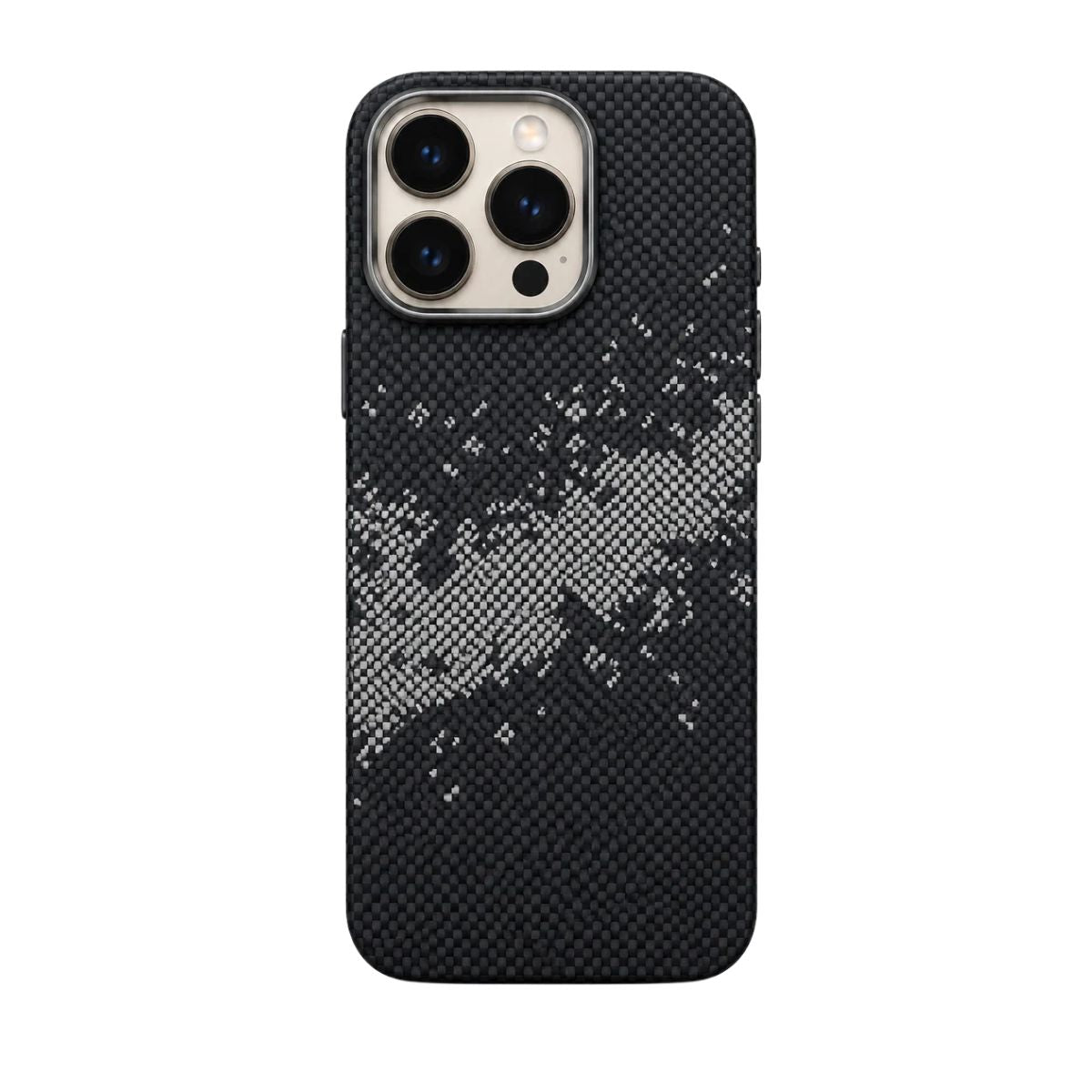 Luxo Carbon Mountain Texture Magsafe Case for iPhone 15 Pro Max