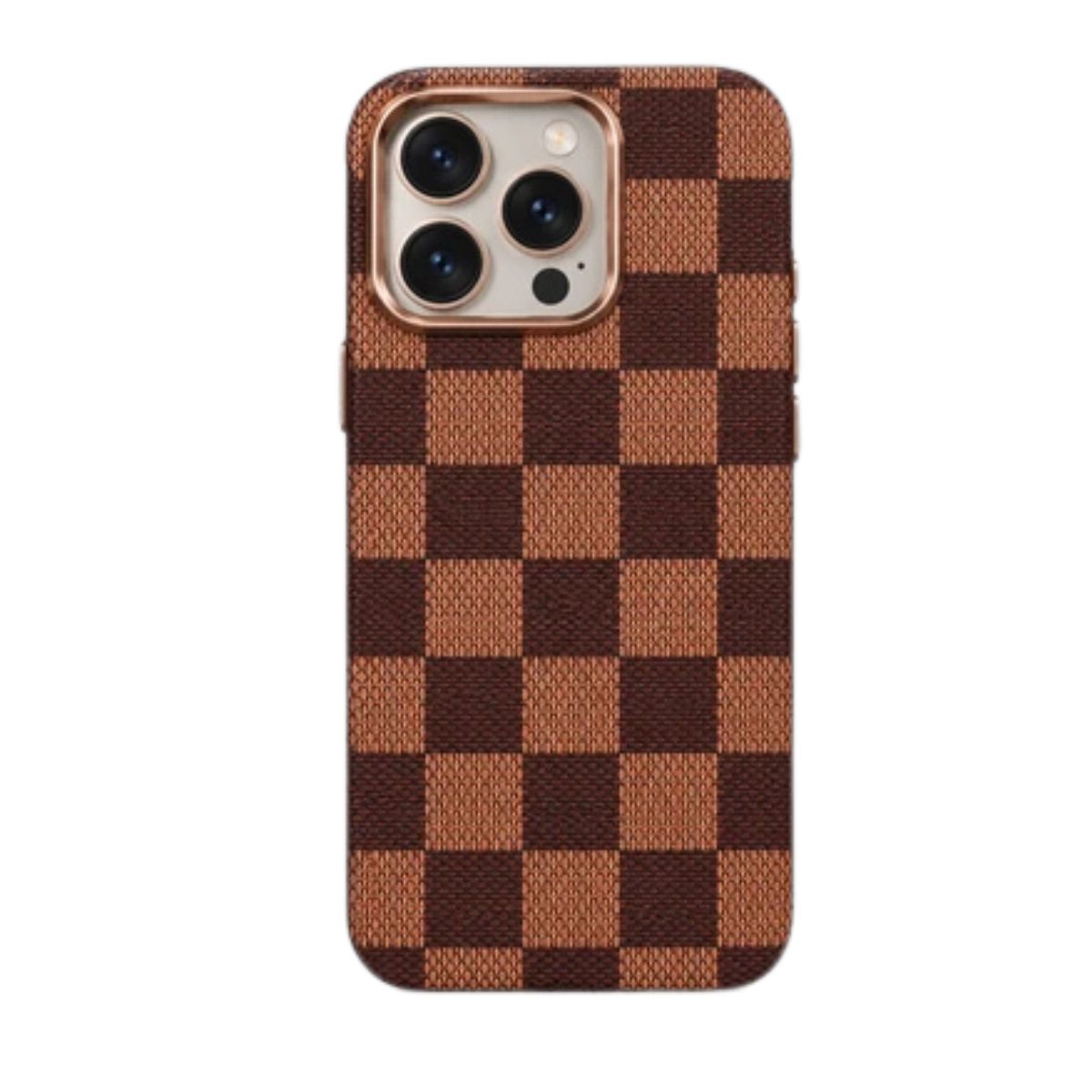 Luxo Brown Check Carbon Magsafe Case
