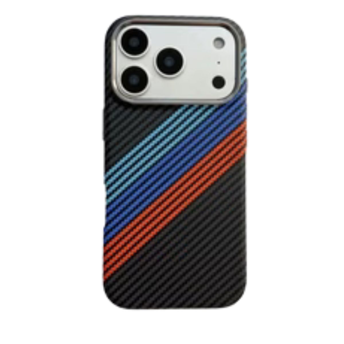Luxo Carbon Racing Stripes Design Magsafe Case