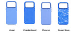 LUXO Hybrid Blue Color Pattern Magsafe Case