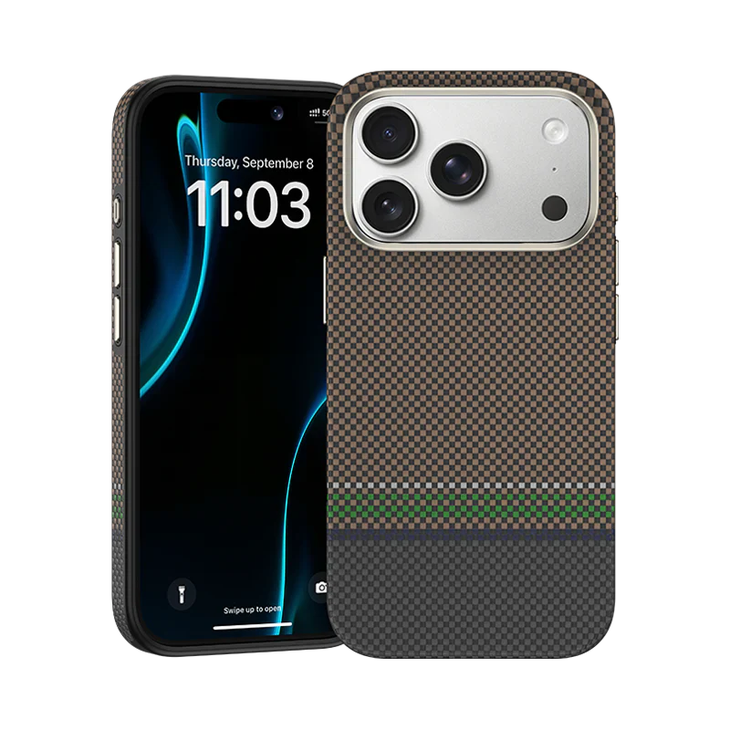 Protective Apple iPhone Back Cover - Prestige ArmorPro Case Built with Kevlar® Carbon Fibre for iPhone 17 Pro