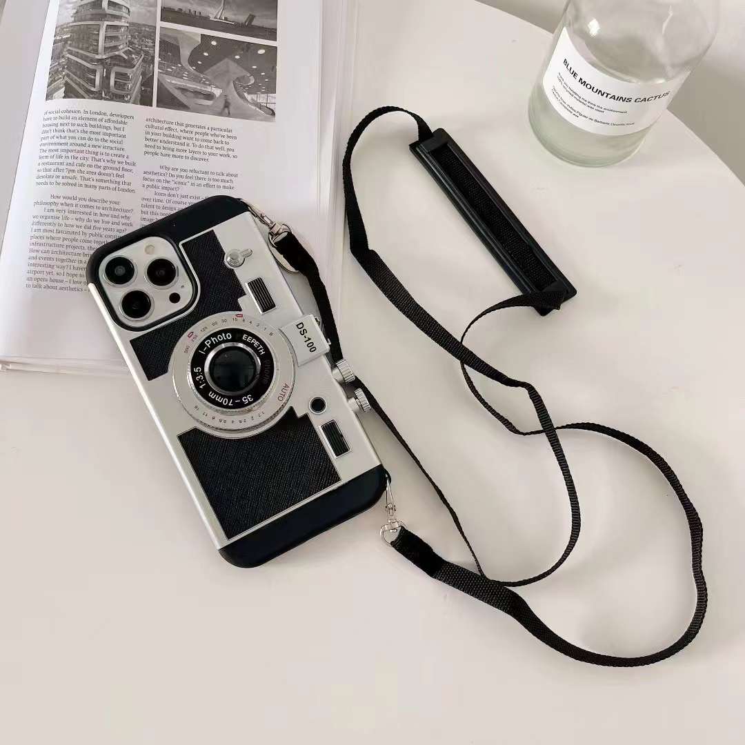 Protective Apple iPhone Back Cover - IPHONE 3D RETRO VINTAGE CAMERA CASE COVER FOR IPHONE - Style 3