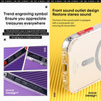 Protective Apple iPhone Back Cover - ROCK Air InShare MagSafe Phone Case Transparent for iPhone - Style 6