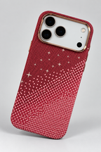Luxo Pixel Gradient Stars Magsafe Case with Metal Frame