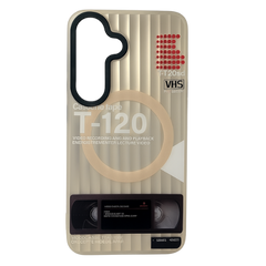 Retro Video Tape Design with Vintage Beige Aesthetic TPU Phone Case