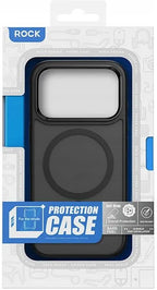 Protective Apple iPhone Back Cover - Rock Anti Yellow Matte Magsafe Case for iPhone 17 Series - Style 3