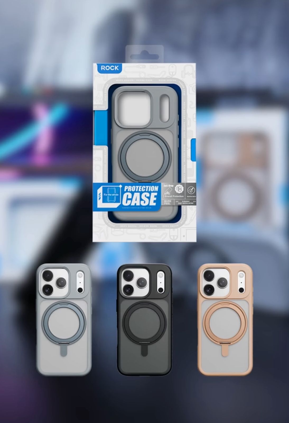 Rock Matte Anti Yellow  Mgsafe Case for iPhone