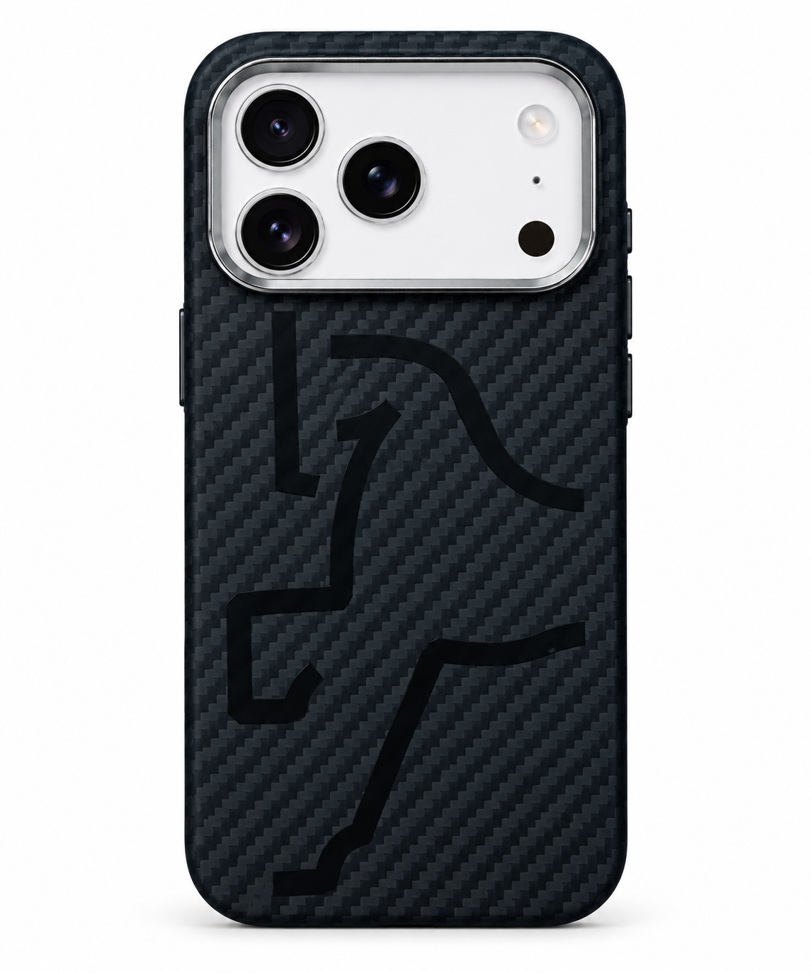 Luxo Horse Black Carbon Magsafe Case