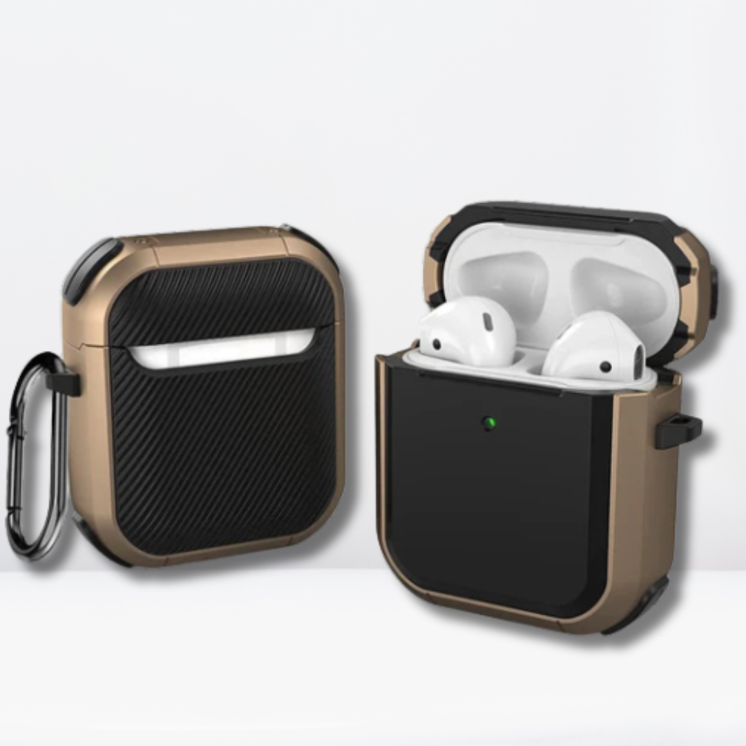 Rugged PC + TPU Shock-Absorbing Protective AirPod 1/2 Case