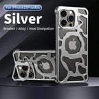 Protective Apple iPhone Back Cover - Luxury Auspicious Cloud Series Design Metal Case For iPhone - Style 14