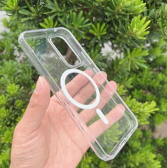 Premium Transparent Ultra Hybrid Mag Safe Compatible TPU & PC Back Case for Samsung Galaxy S23