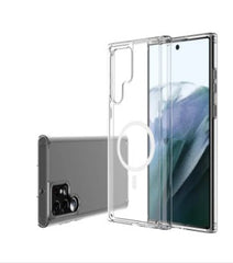 Premium Transparent Ultra Hybrid Mag Safe Compatible TPU & PC Back Case for Samsung Galaxy S23
