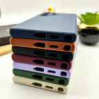 Samsung Galaxy S24 Ultra Liquid Silicon Case With Logo- Cream Mobile Case by CoverMeUp - Style 3