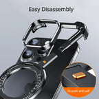 Protective Apple iPhone Back Cover - Luxury Z Shape Metal Case For iPhone - Style 28