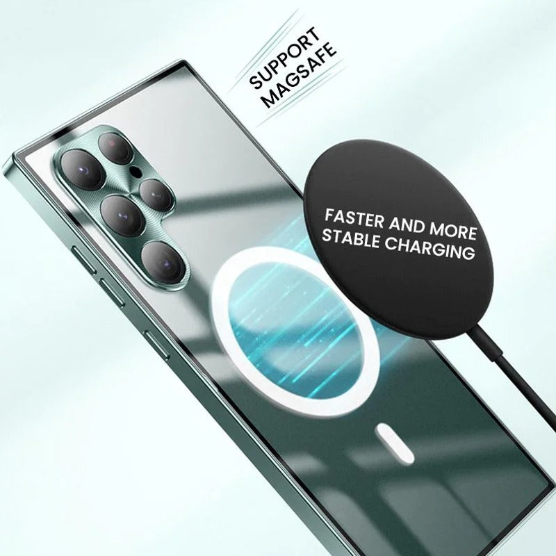 Luxury Ultra-Thin Magsafe Matte Metal Frame Case - Samsung Mobile Case by CoverMeUp - Style 36