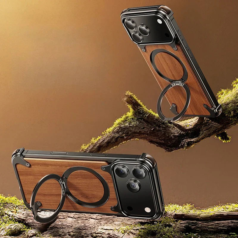 covermeup Walnut Lens Protection - iPhone Case