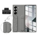 Samsung Galaxy Z Fold7 Skin Feel Case with Silicon Band & Kickstand