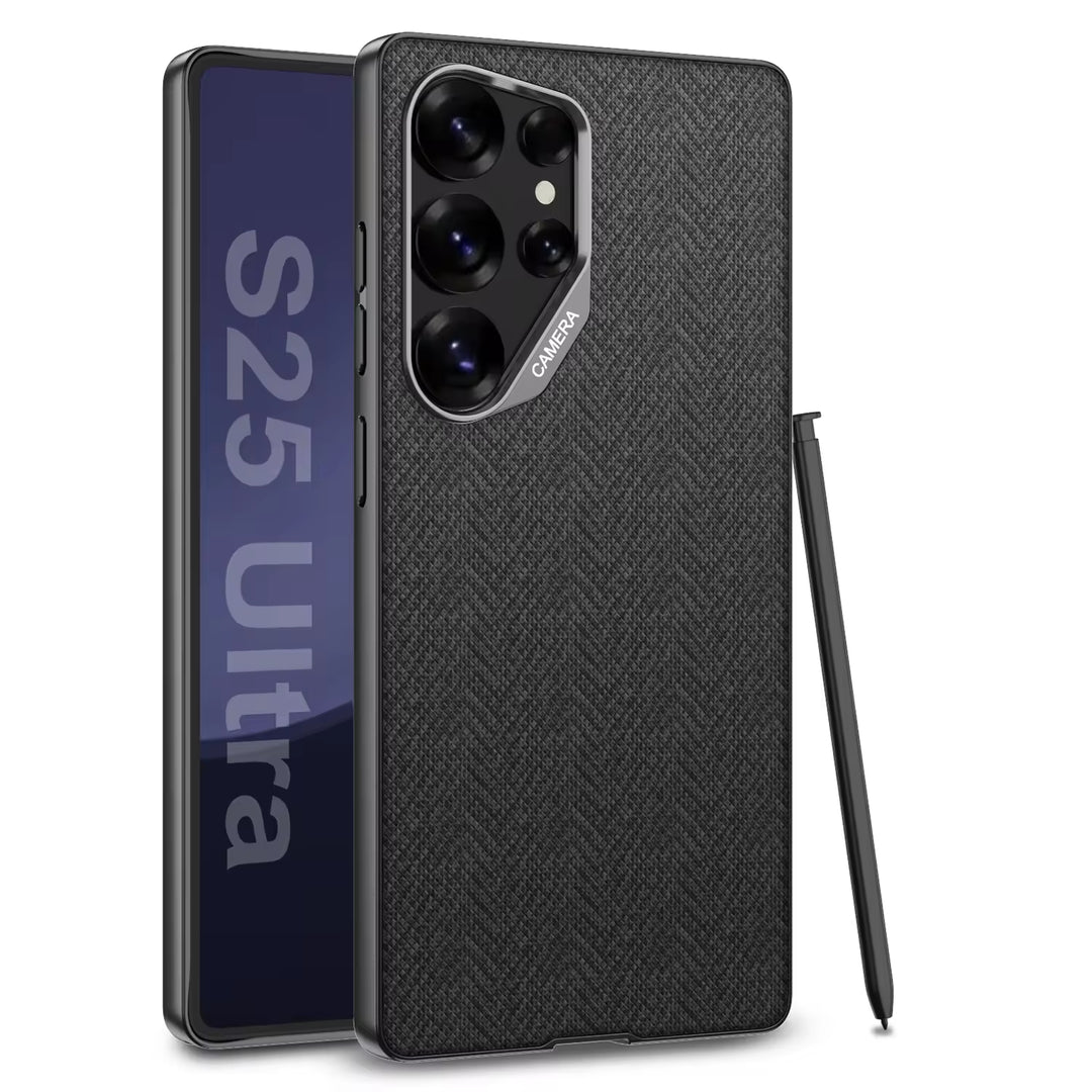 Samsung Galaxy S25 Ultra GKK Elite Weave Leather Armor Protective Case Mobile Case by CoverMeUp - Style 9