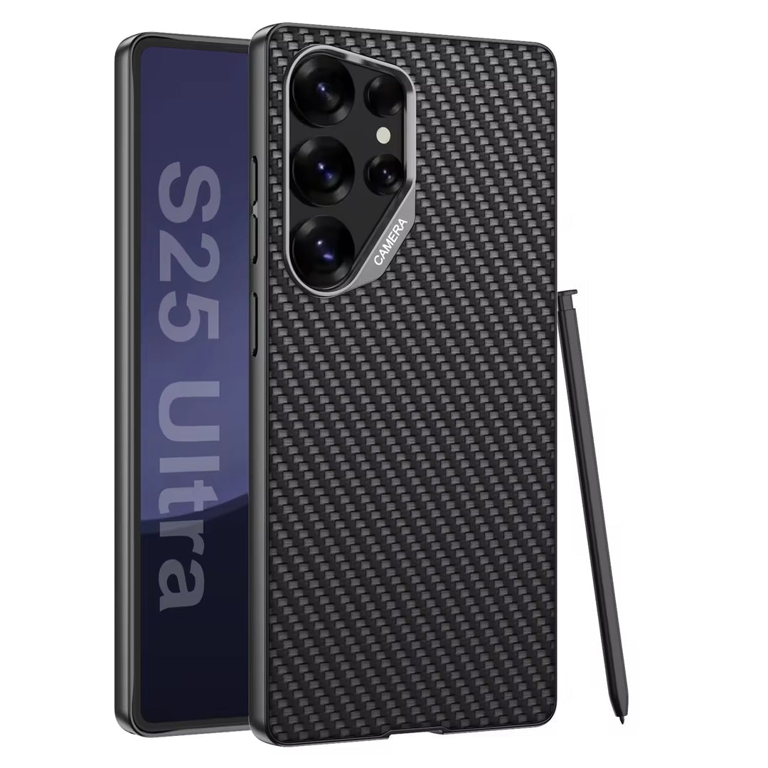 Samsung Galaxy S25 Ultra GKK Elite Weave Leather Armor Protective Case Mobile Case by CoverMeUp - Style 10