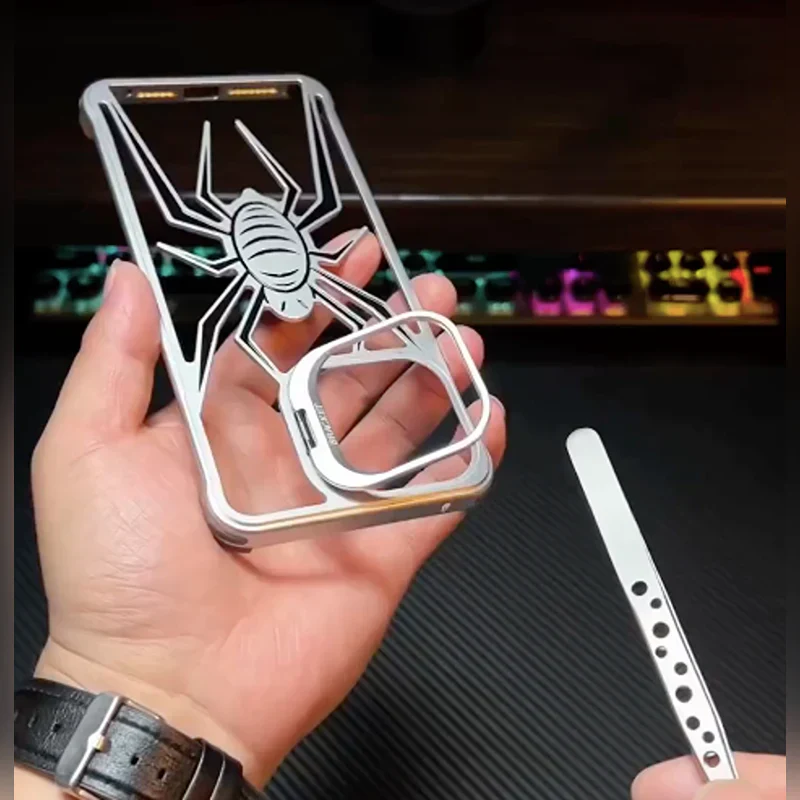 Spider Smart Metal Stand Case For iPhone