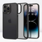 Protective Apple iPhone Back Cover - S Pigen ULTRA HYBRID Smoke Black Case for iPhone 13/14 Series