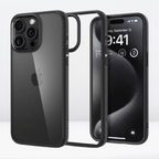 Protective Apple iPhone Back Cover - S Pigeon Matte with Black Sides Case for iPhone 16 Series - Style 5