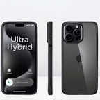 Protective Apple iPhone Back Cover - S Pigeon Matte with Black Sides Case for iPhone 16 Series - Style 6