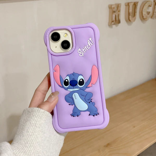 3D Fun Cartoon Silicone Soft Protective Phone Case for iPhone