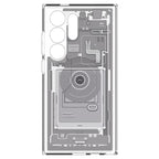 Samsung Galaxy S24 Ultra Zero One Hybrid Machine Shockproof Case - White Mobile Case by CoverMeUp - Style 4