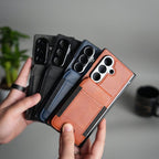 Magnetic PU Leather Flip Kickstand Credit Wallet Card Holder Slots Covers for Samsung Galaxy Z Fold 8 Ultra