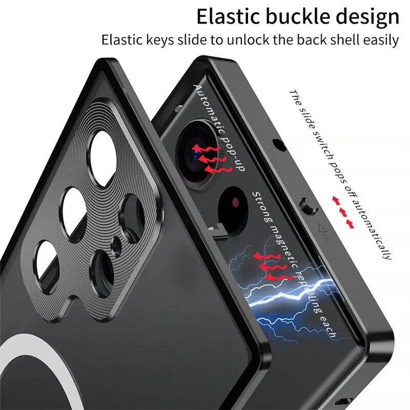 Matte Magsafe Case With Titanium Frame - Samsung Mobile Case by CoverMeUp - Style 10