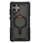 Samsung Galaxy S24 Ultra Plasma XTE Ruged Armor Case with MagSafe & Metal Kickstand - Ash Black Mobile Case by CoverMeUp - Style 2