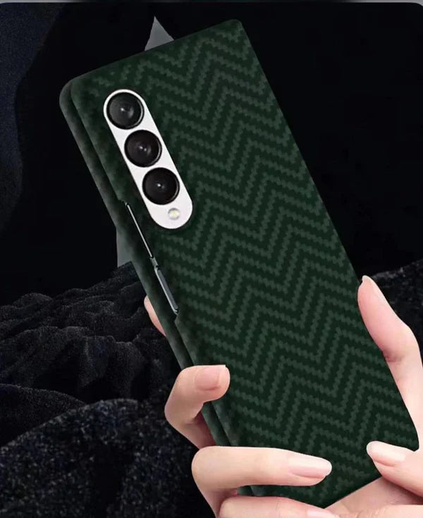 Samsung Galaxy Z Fold 4 Carbon Fiber Texture Case-Green