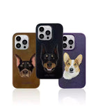 Protective Apple iPhone Back Cover - Santa Barbara Polo Curtis Series Leather Back Cover iPhone 15 Pro Max (Black) - Style 2