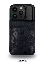 Protective Apple iPhone Back Cover - Santa  Barbara Polo Timothy  Series with Card Wallet Leather Back Cover iPhone 15 Plus (Black) - Style 3
